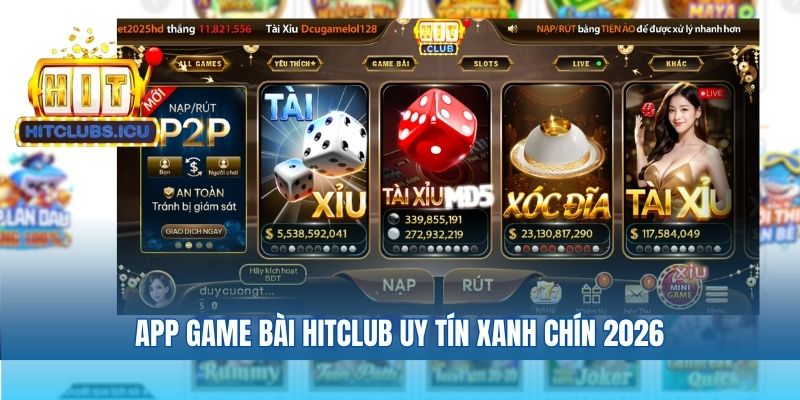 Cổng game bài xanh chín uy tín hitclub